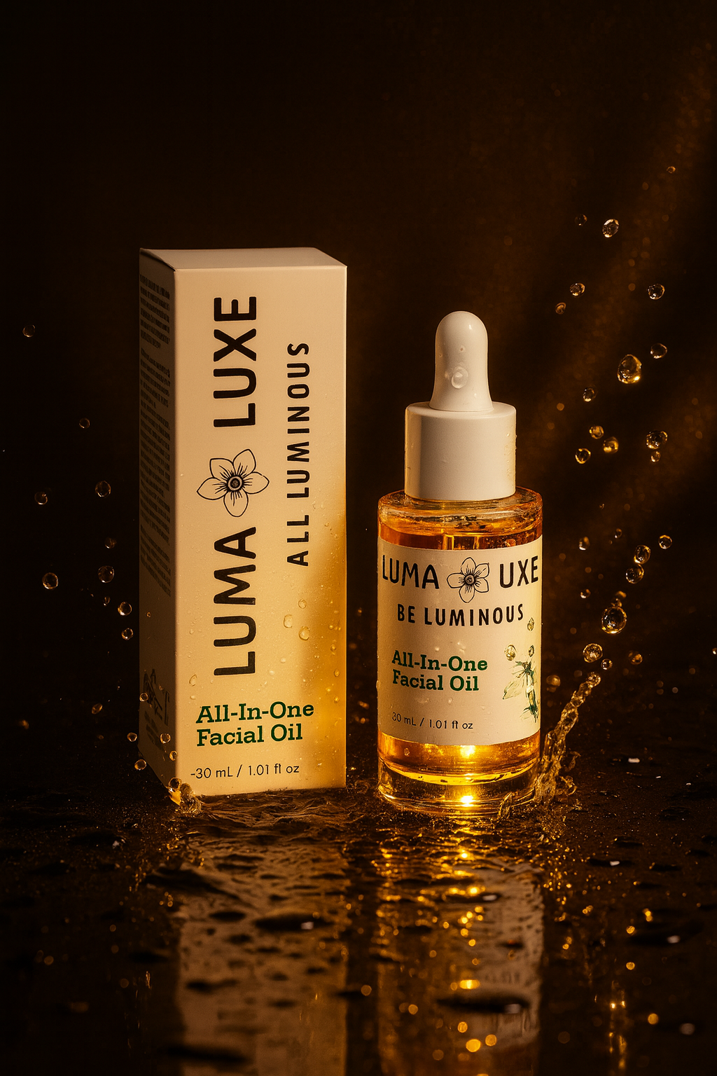 Luma Luxe All-in-One Gezichtsolie Natuurlijke Huidverzorging